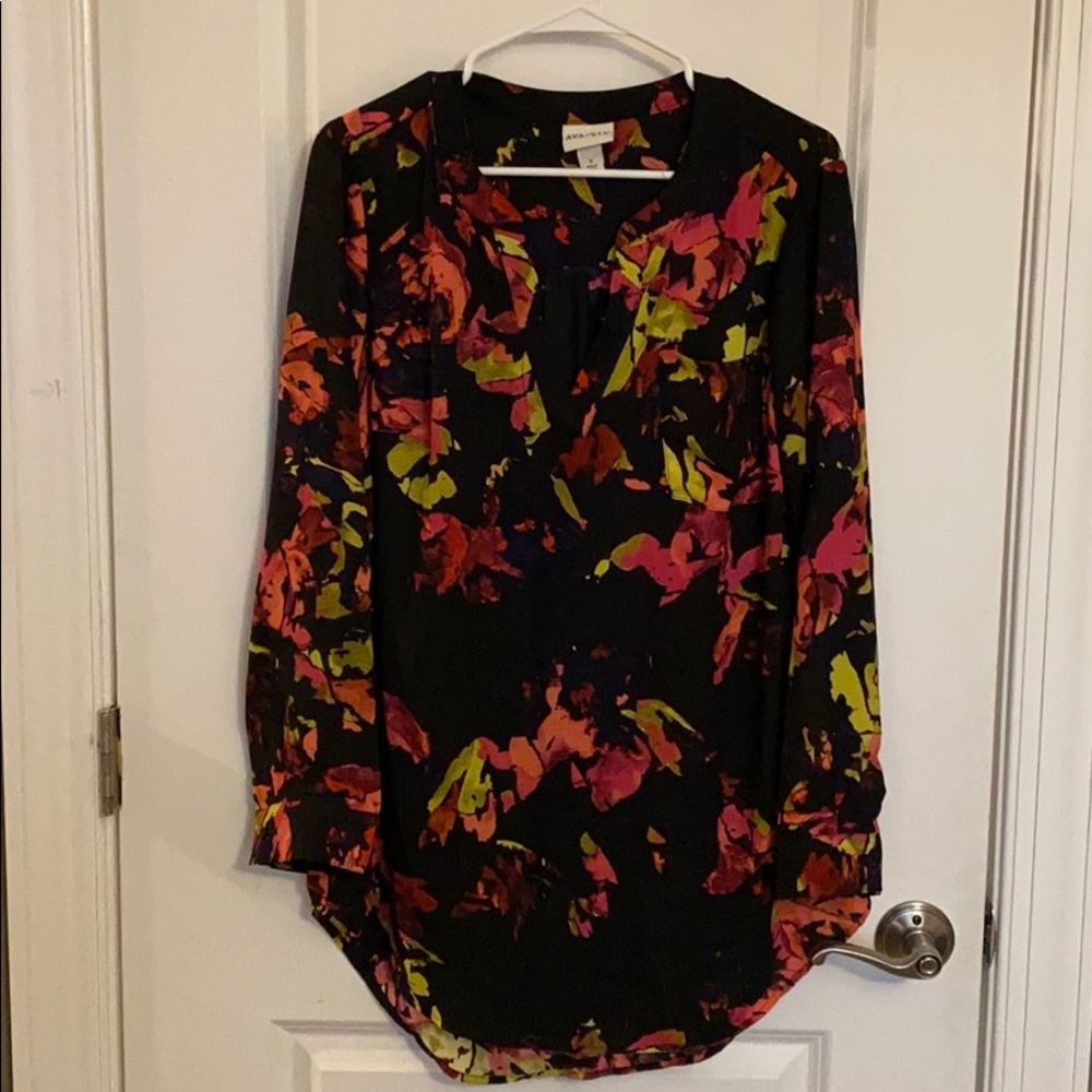 Ava & Viv blouse, longer in back.